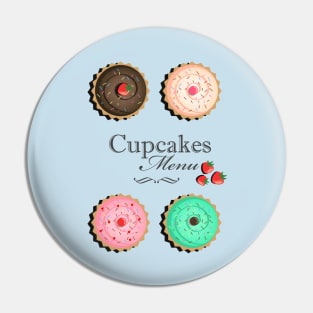 Cupcakes Menu Pin