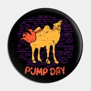 Pump Day T-Shirt weightlifting camel Pin