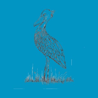 Shoebill (left side) T-Shirt