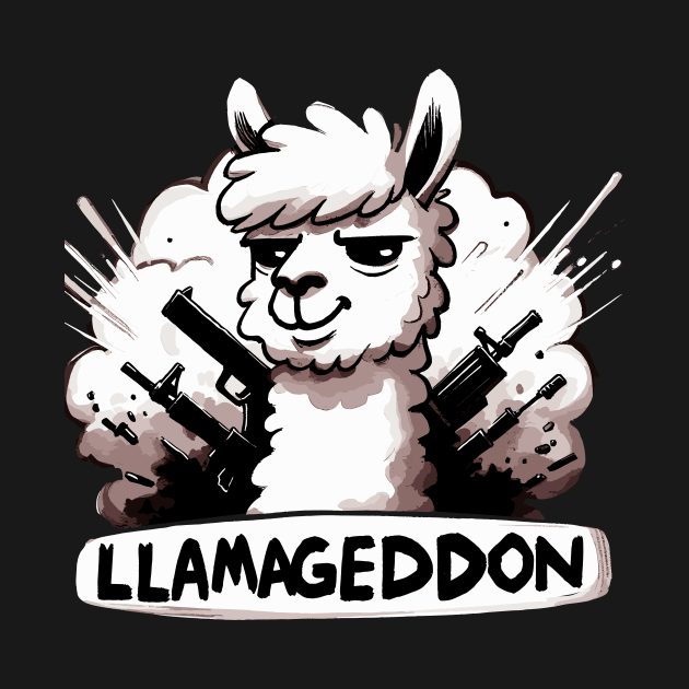 Llamageddon Armored Llama Gun by DoodleDashDesigns