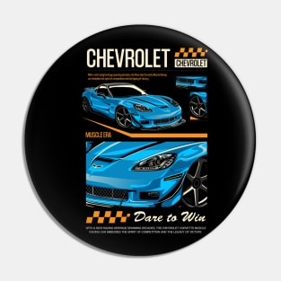 Corvette C6 Dare to Win Pin