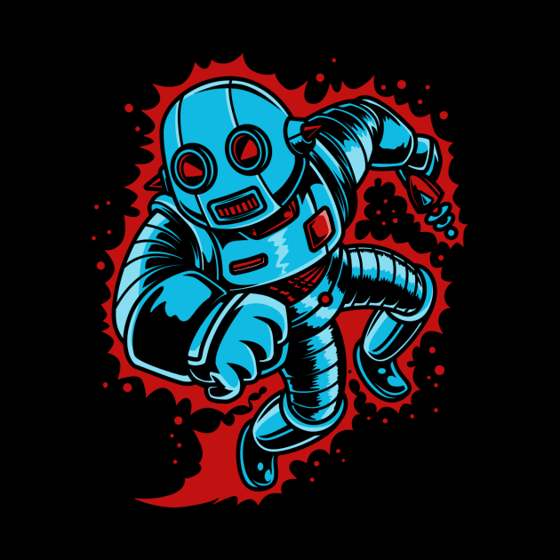 Sci Fi Robot Hero Astronaut by Carley Creative Designs