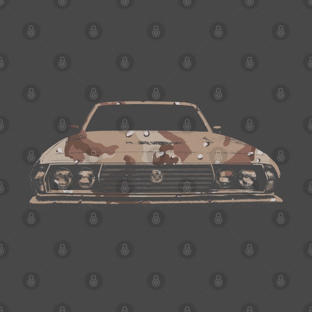 Leyland P76 1970s Australian classic car desert camo by soitwouldseem