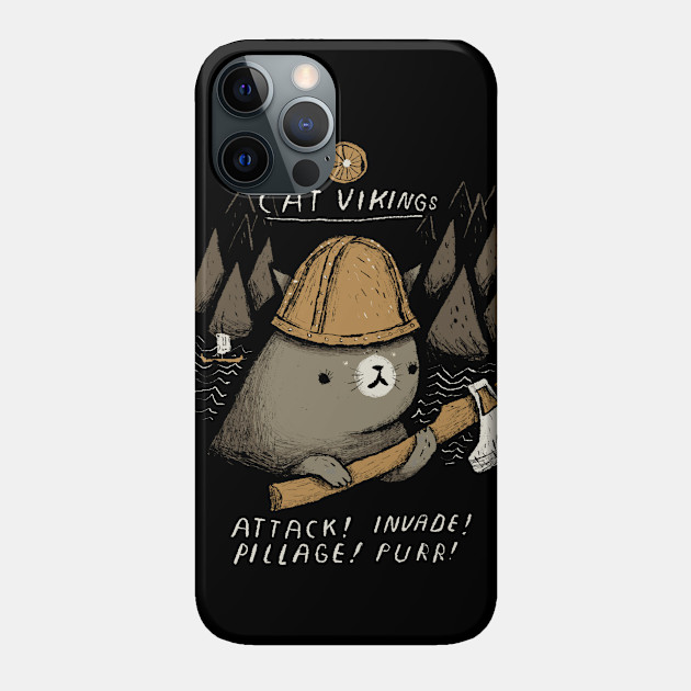 cat vikings - Cat - Phone Case