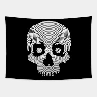 spiral skull Tapestry