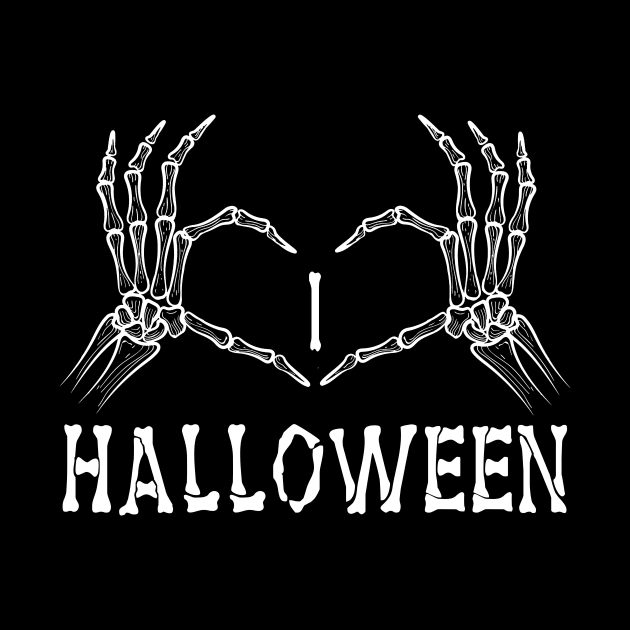 I Love Halloween Mens Funny T-Shirt Costume Outfit Skull Biker Skeleton Spooky by foxmqpo