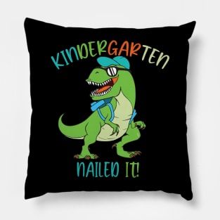 Dinosaur Kindergarten Nailed It Graduation Kids Pillow