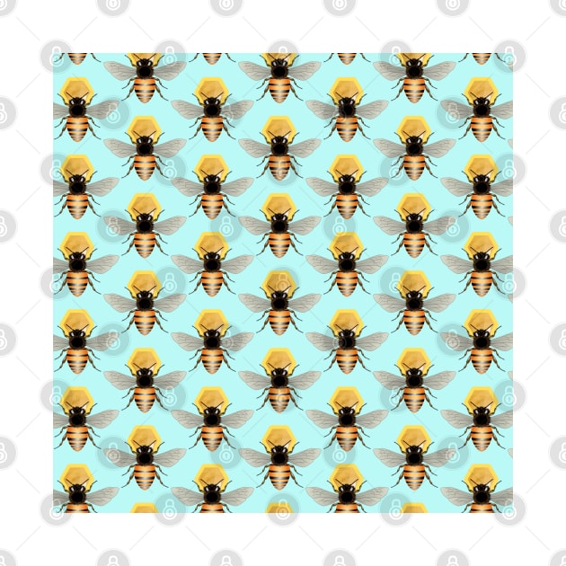 Honey Bees Pattern by Designoholic