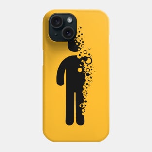 Stickman disintegration Phone Case