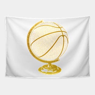 Basketball Globe Tapestry