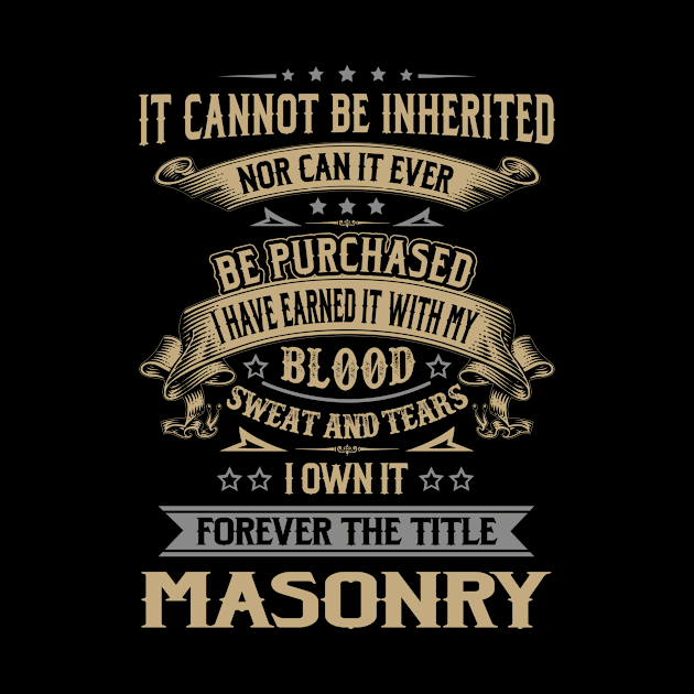 Forever the Title Masonry by Shoes