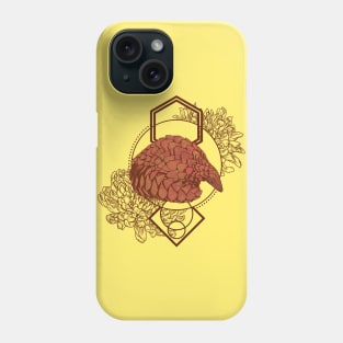 Floral Pangolin Phone Case