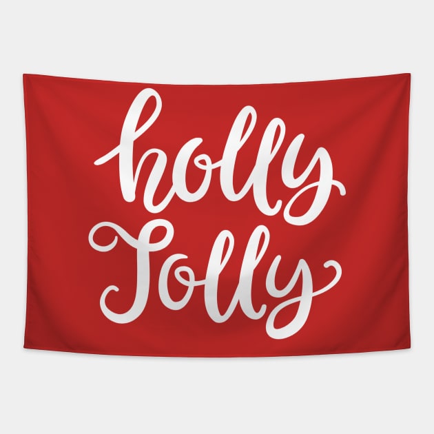 Holly Jolly Tapestry by chrissyloo