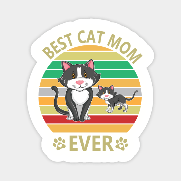 Best Cat Mom Ever Magnet by creativeshirtdesigner