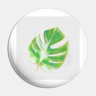 Green Delicious Monster Leaf Pin