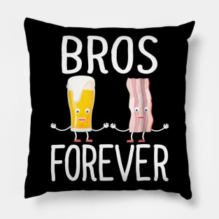 Alcohol Shirts Bros Forever Tees Beer Bacon Christmas Gifts Pillow