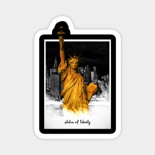 Gold Statue of Liberty Magnet