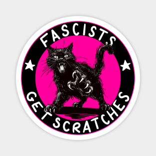 Cats Against Fascists Pink Version Magnet