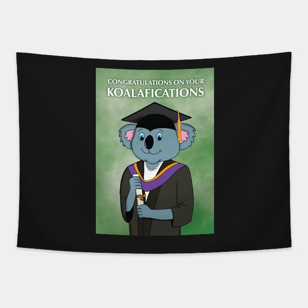 Congratulations on your Koalafications Tapestry by GarryVaux