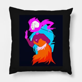 Agatha (black bg) Pillow