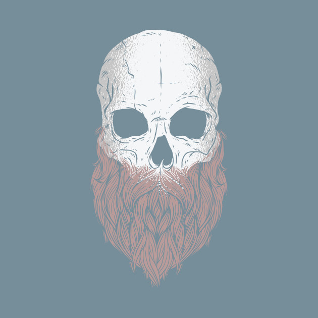 Disover Bearded Skull - Bearded Skull - T-Shirt