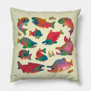 Salmon day Pillow