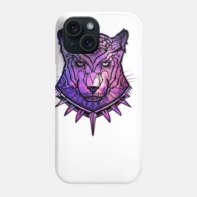 Black Panther Sky Phone Case by LivMat