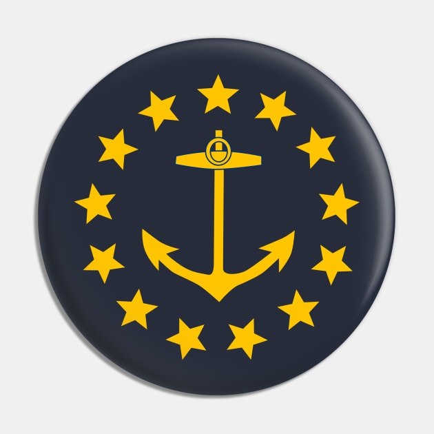 Historic Rhode Island State Flag 1882 Pin by Yesteeyear