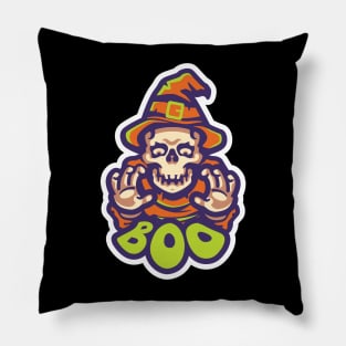 BOO Skeleton HELLOWEEN Pillow