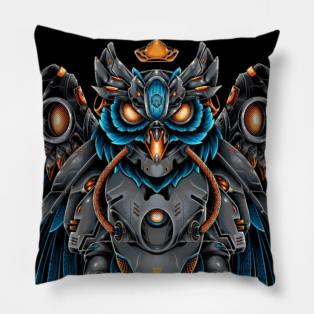 Owl Machine Pillow by FUJHINE