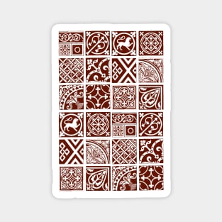 Classic Medieval Tile Pattern Magnet