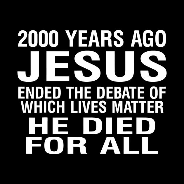 2000 Years Ago Jesus Ended The Debate Ò Which Lives Matter by avowplausible