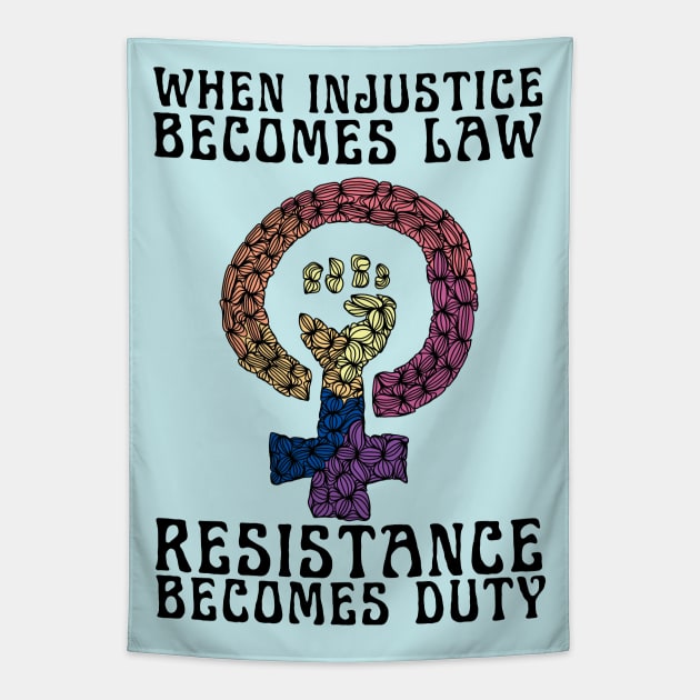 Resistance Is Our Duty Tapestry by Slightly Unhinged