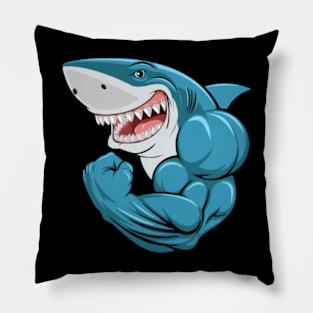 Shark Tshirt For Children (Kids TShirt) Pillow