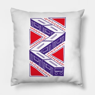 Zig Zag Train Pillow