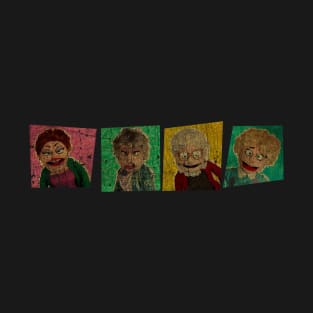 VINTAGE TEXTURE - GOLDEN GIRLS SHOW - A PUPPET PARODY SHOWS copy T-Shirt