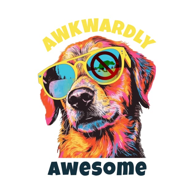 Awkwardly Awesome Dog by mieeewoArt