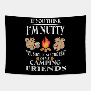 Nutty Camping Friends Tapestry