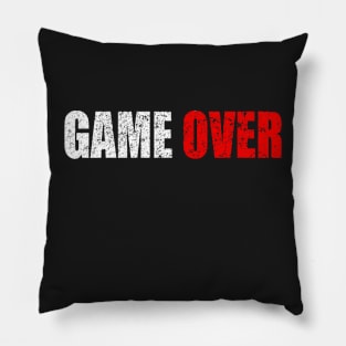 Game Over Shirt Funny Computer Nerd Geek Pillow