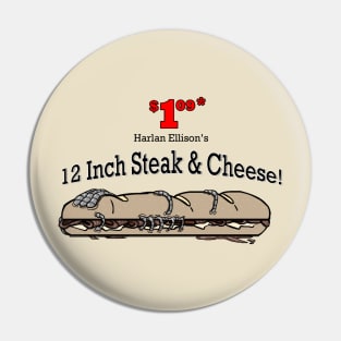 Harlan Ellison's Steak and Cheese Pin