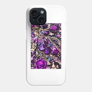 Aesthetic Purple Shiny Gems & Sparkle Phone Case