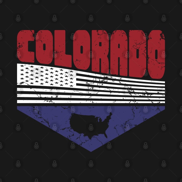 Retro Vintage Colorado USA by Zen Cosmos Official