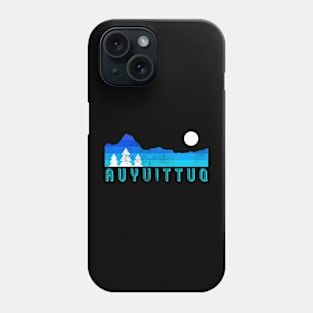 Auyuittuq national park retro vintage Phone Case