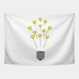 Buttercup light bulb Tapestry