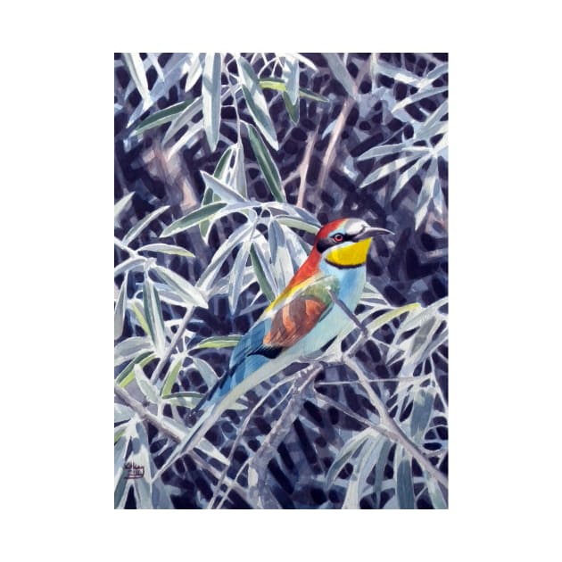 European Bee-eater by kokayart