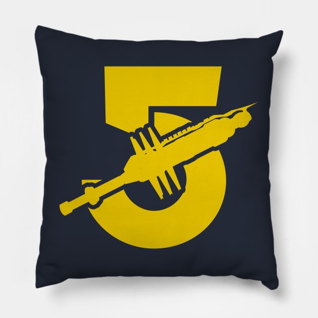 Babylon Station Pillow by Meta Cortex