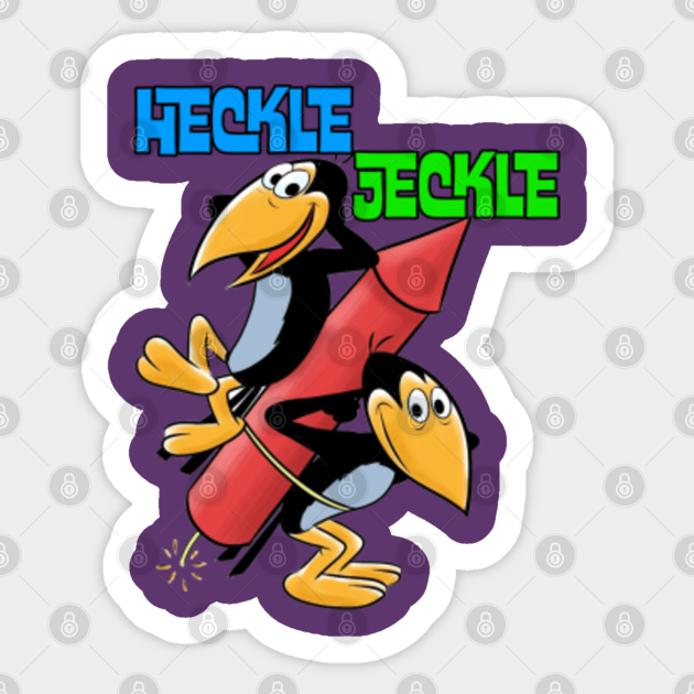 Heckle Jeckle Heckle And Jeckle Sticker Teepublic #magpie #centralvalleymagpie #yellowbilledmagpie #heckleandjeckle #heckle #jeckle pic.twitter.com/va1ojmmmfq. heckle jeckle