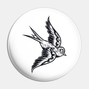 Swallow bird Pin