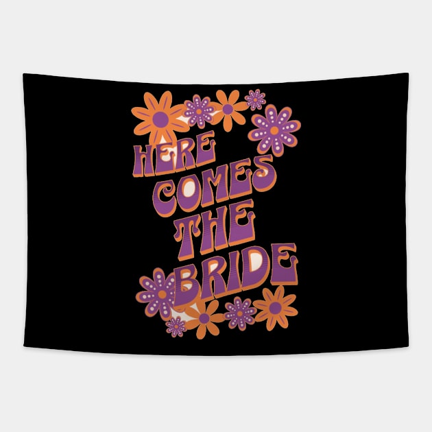 Here Comes the Bride Tapestry by starnish