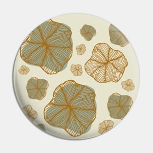 Floral Modern Abstract Pattern/Design Pin